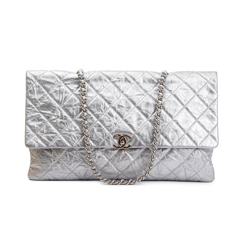 chanel metallic crumpled calfskin big bang|CHANEL Metallic Crumpled Calfskin Big Bang Large .